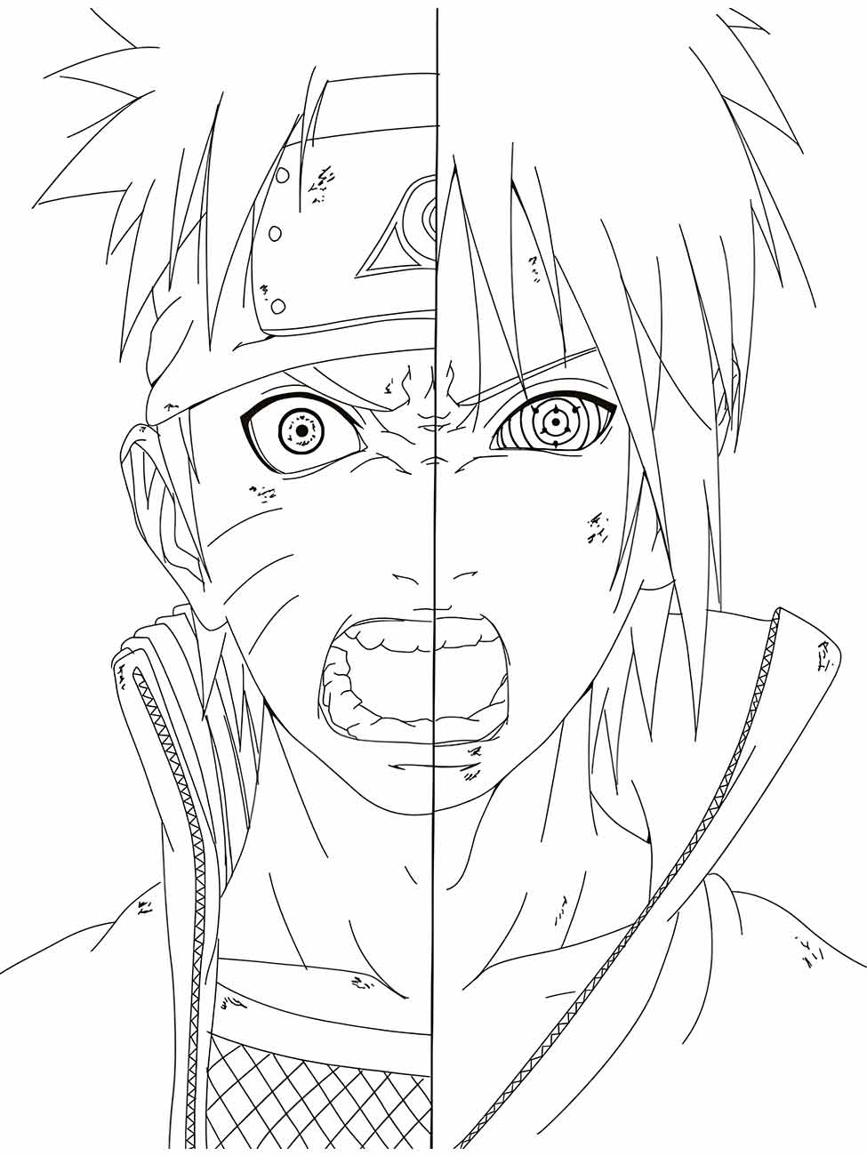 Sasuke coloring page (4)