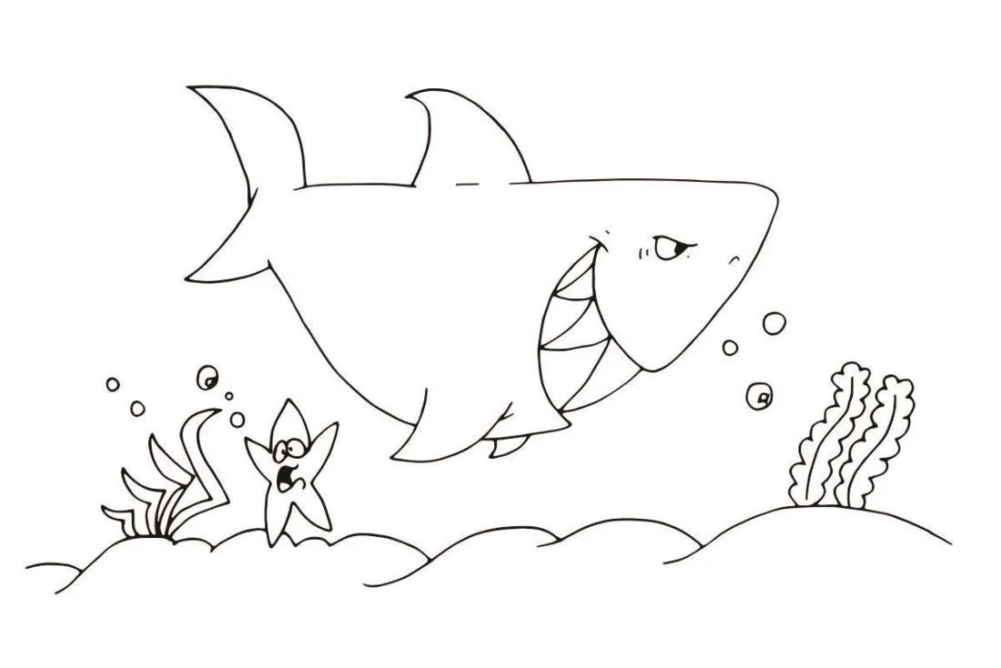 Shark coloring page (12)