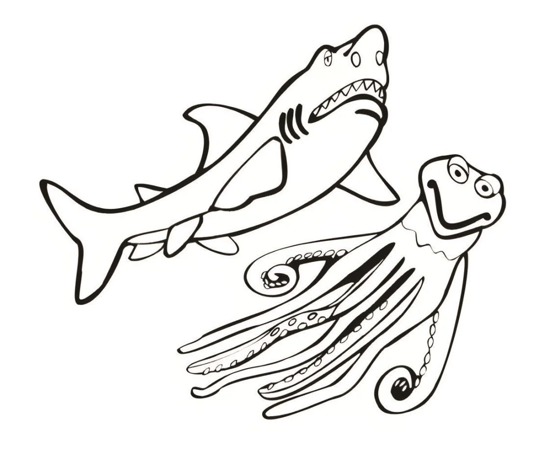 Shark coloring page (15)