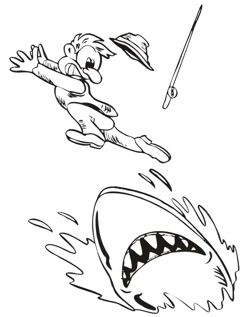 Shark coloring page (18)