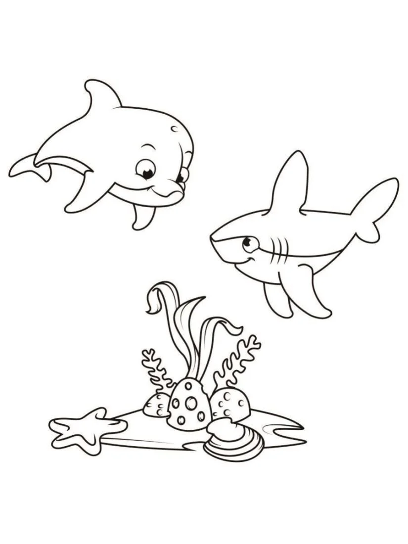 Shark coloring page (19)