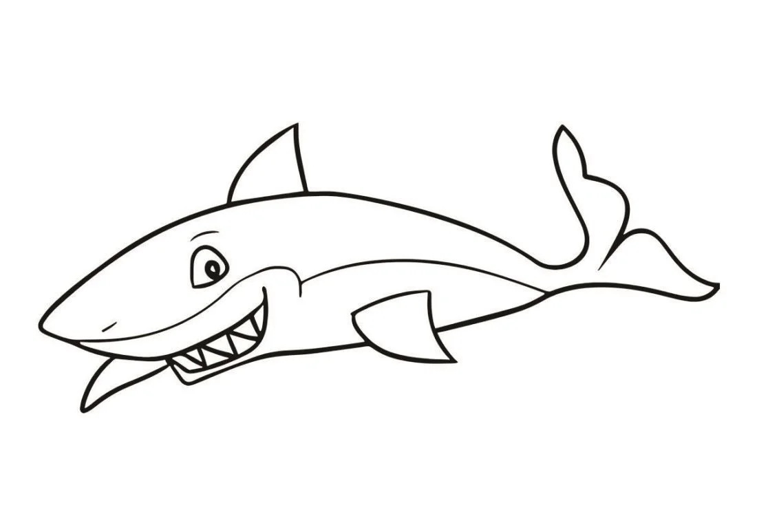 Shark coloring page (22)