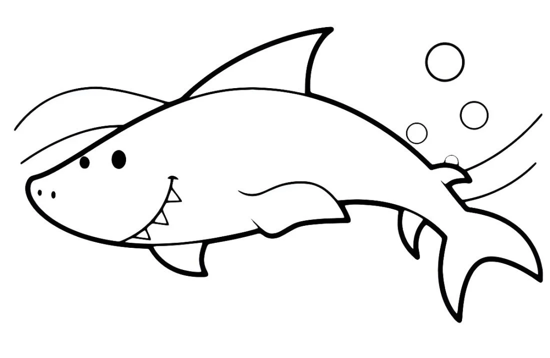 Shark coloring page (23)