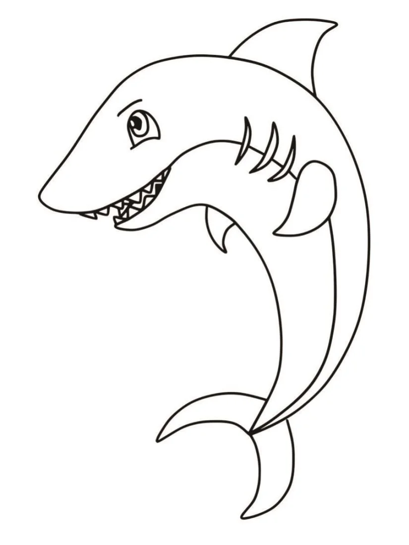 Shark coloring page (27)