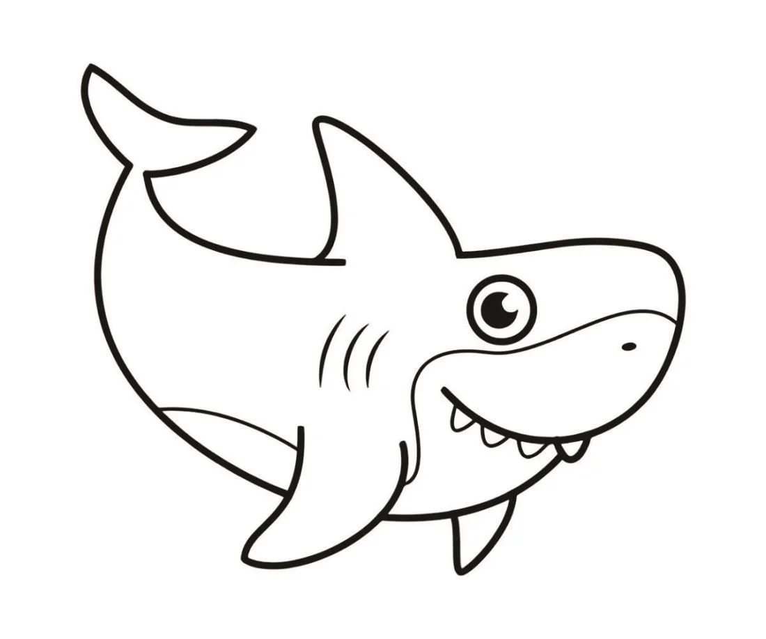 Shark coloring page (28)