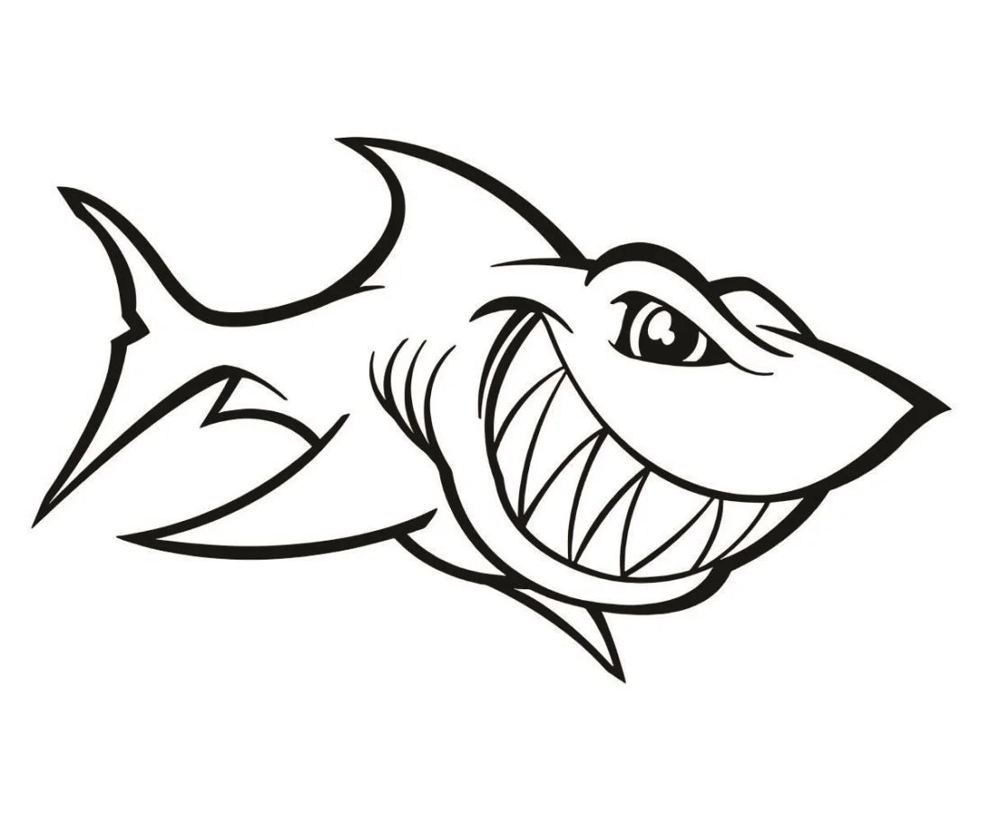 Shark coloring page (40)