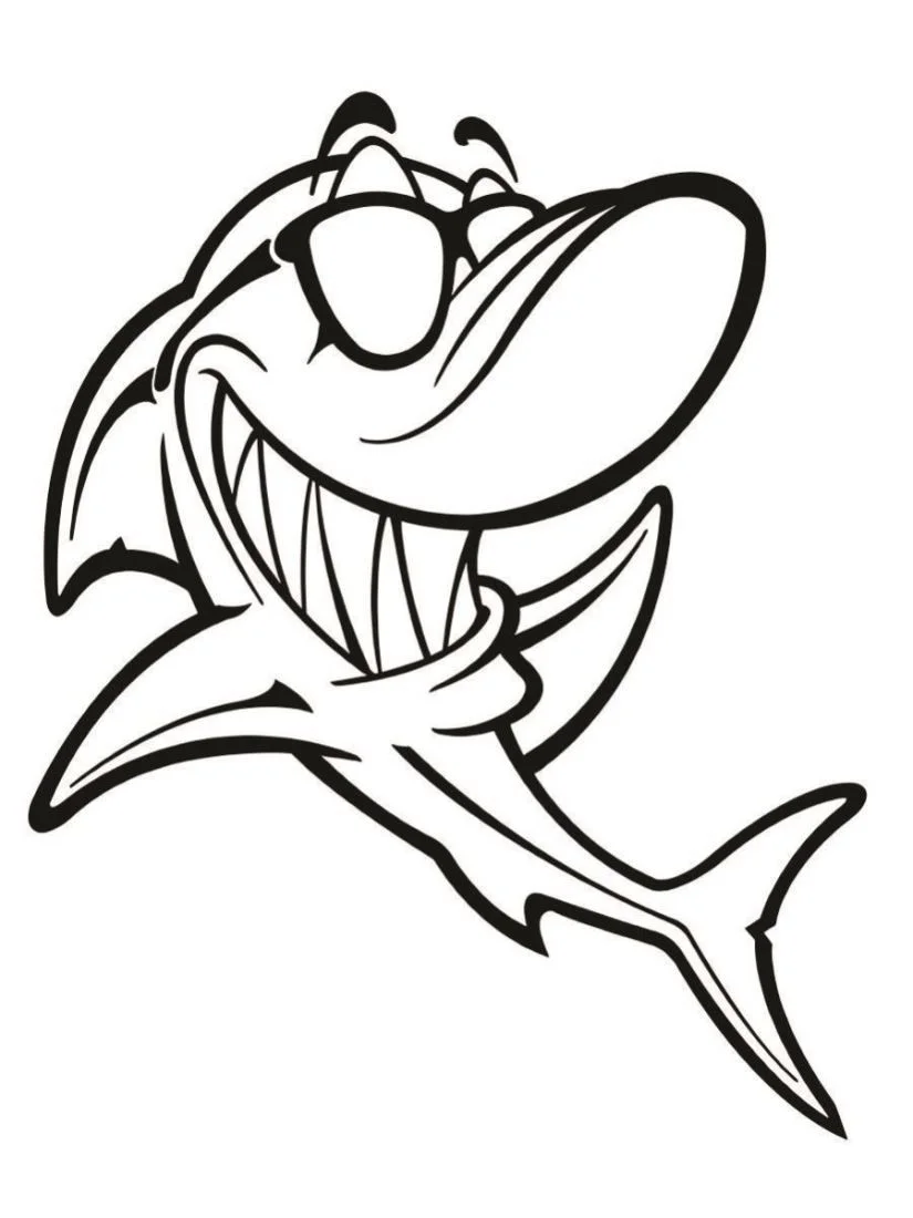 Shark coloring page (41)