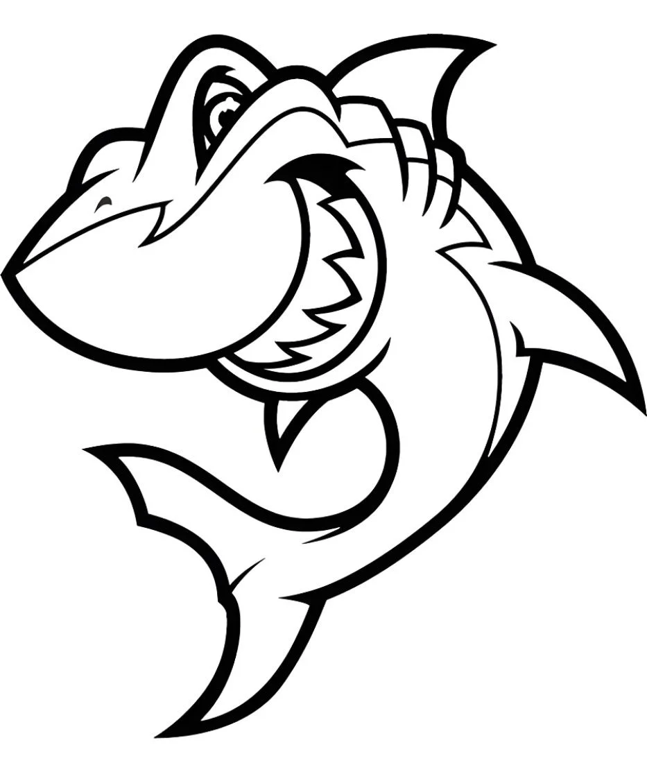 Shark coloring page (44)