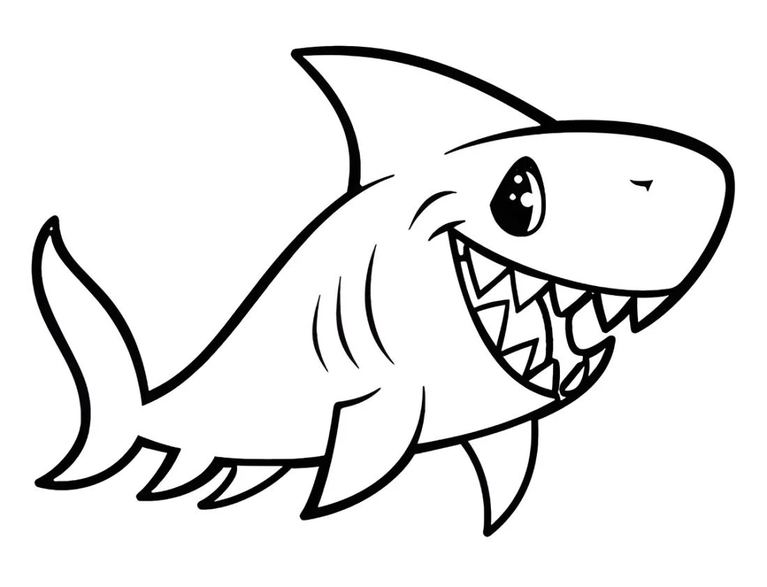 Shark coloring page (45)