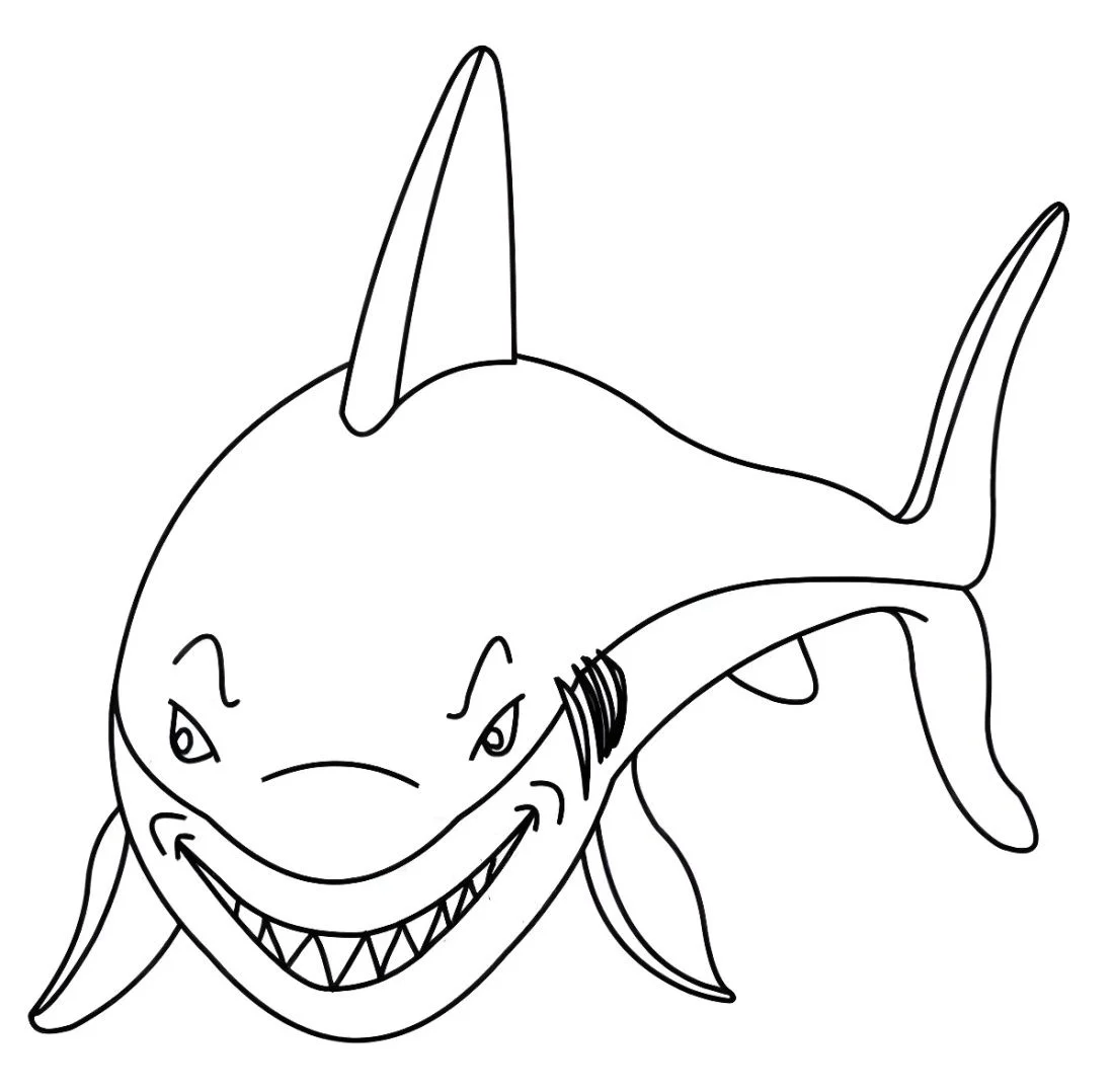 Shark coloring page (47)