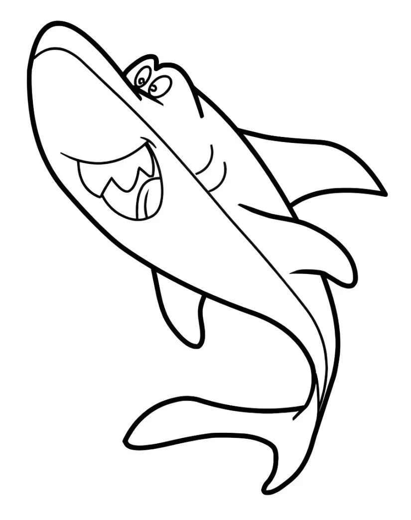 Shark coloring page (48)