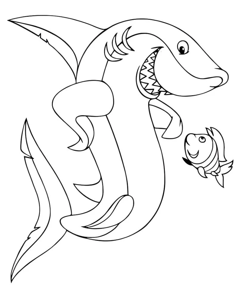 Shark coloring page (53)