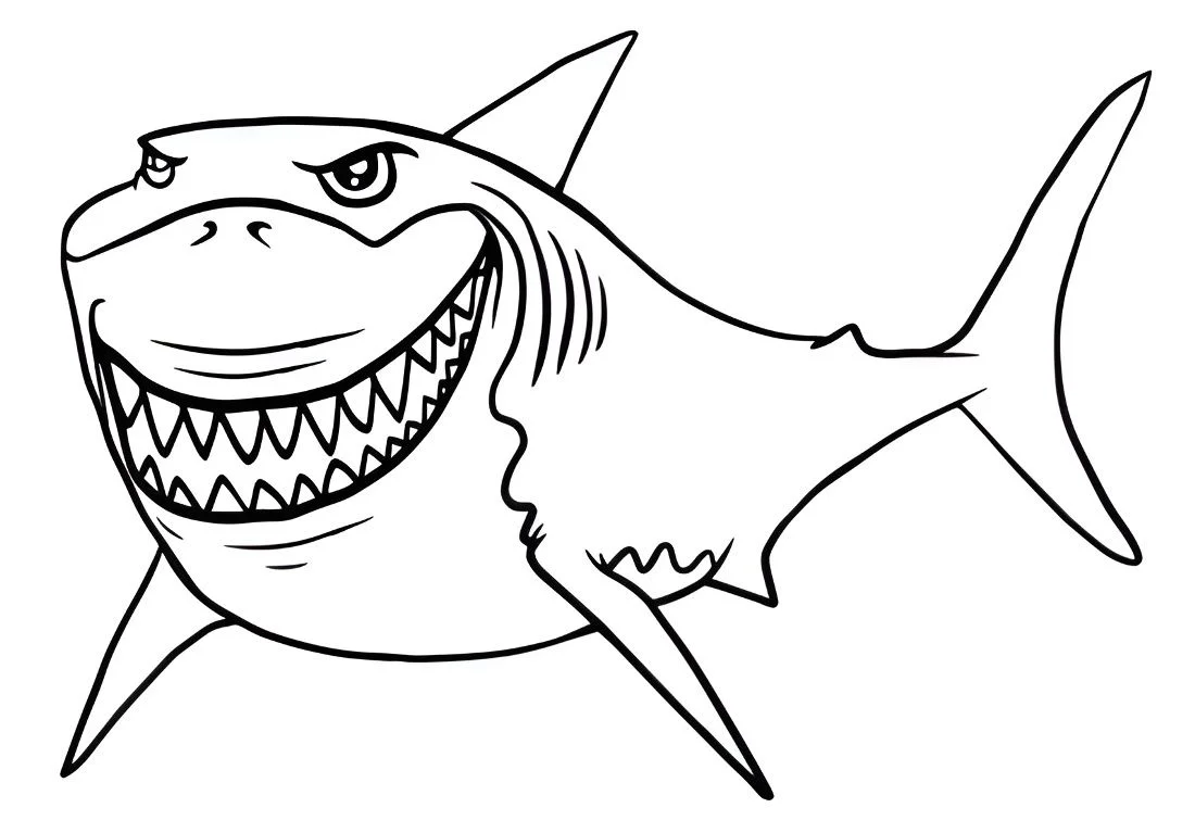 Shark coloring page (54)