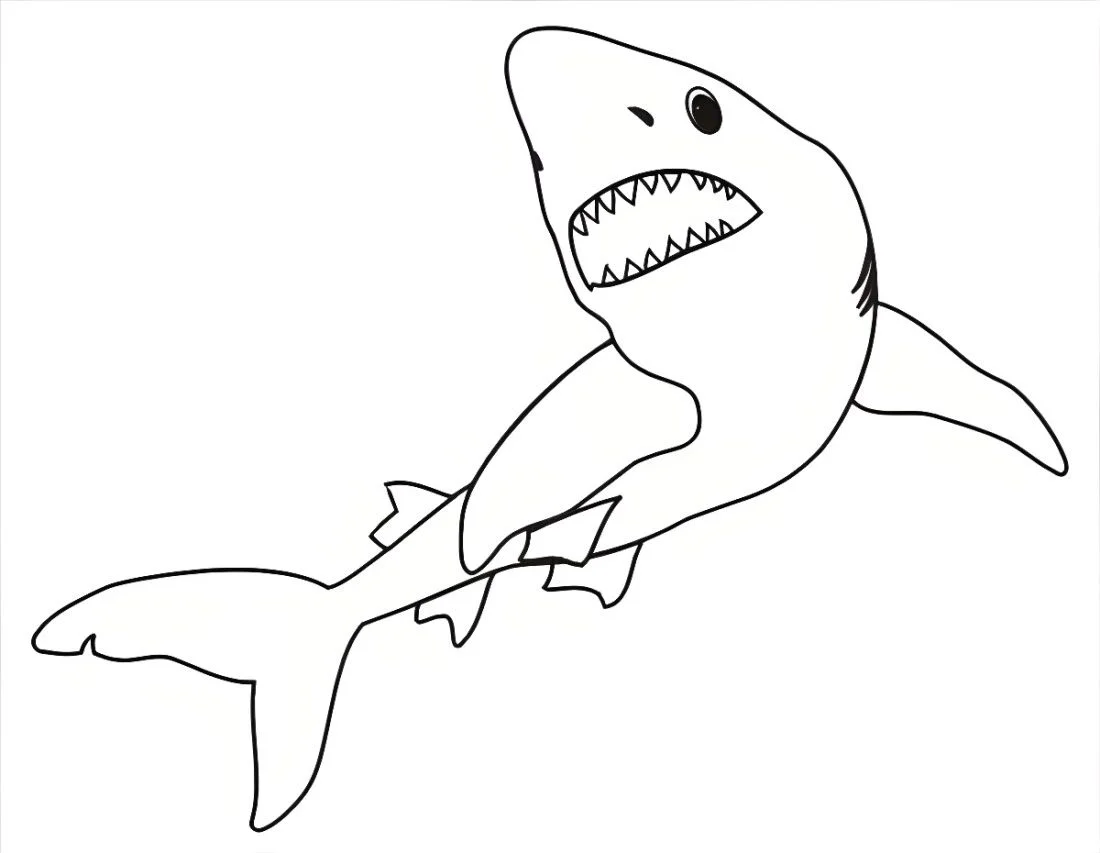 Shark coloring page (58)