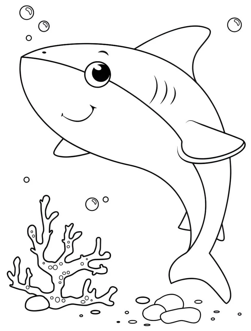 Shark coloring page (59)