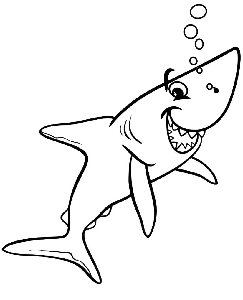 Shark coloring page (60)