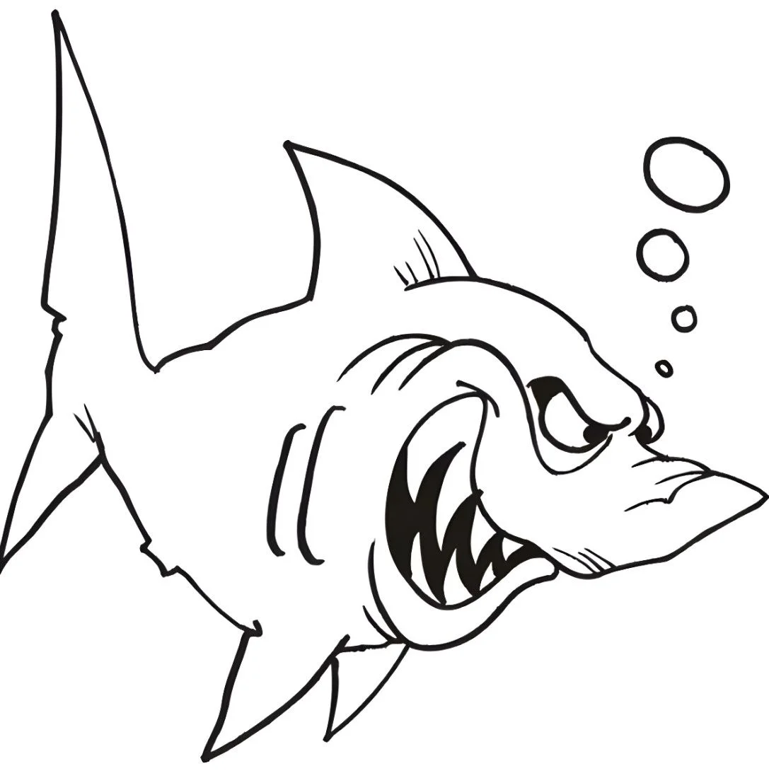 Shark coloring page (62)