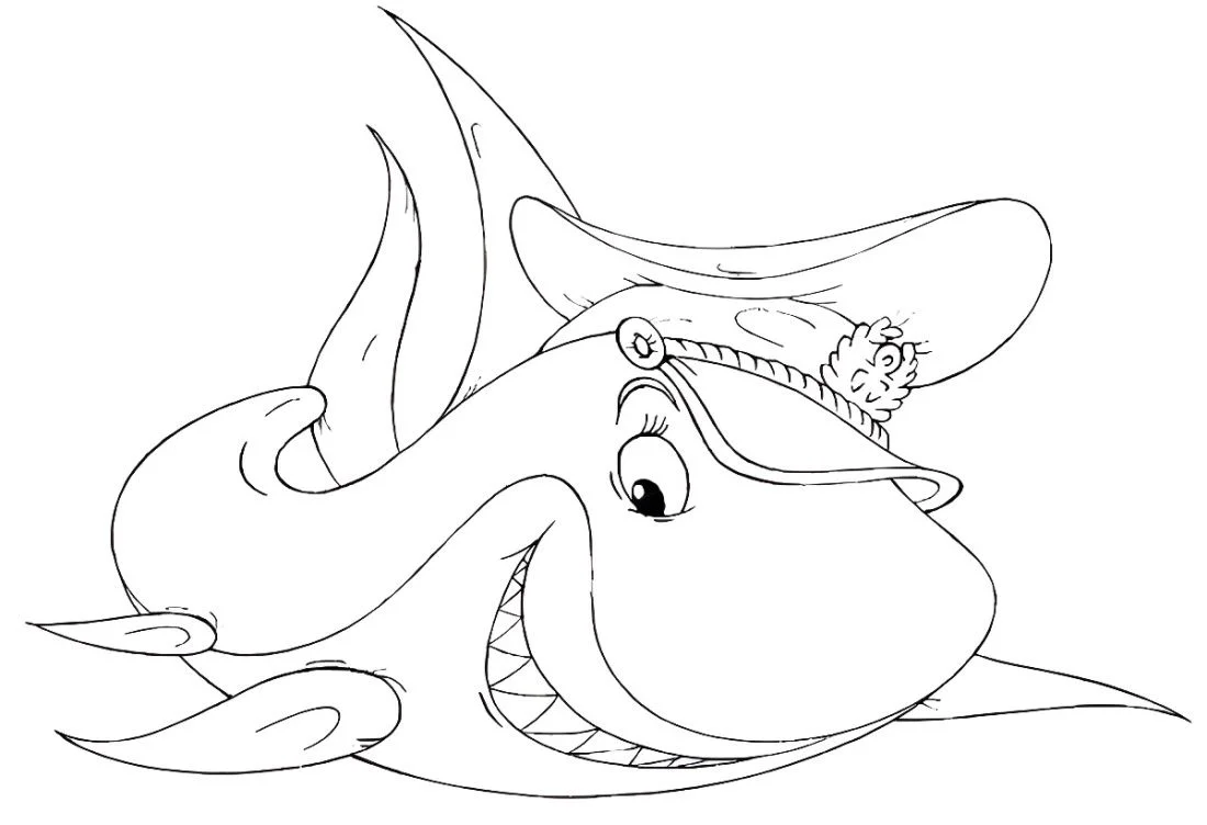 Shark coloring page (66)