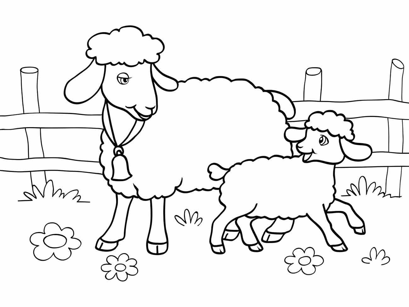 Sheep coloring page (11)