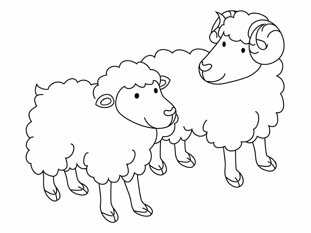 Sheep coloring page (12)