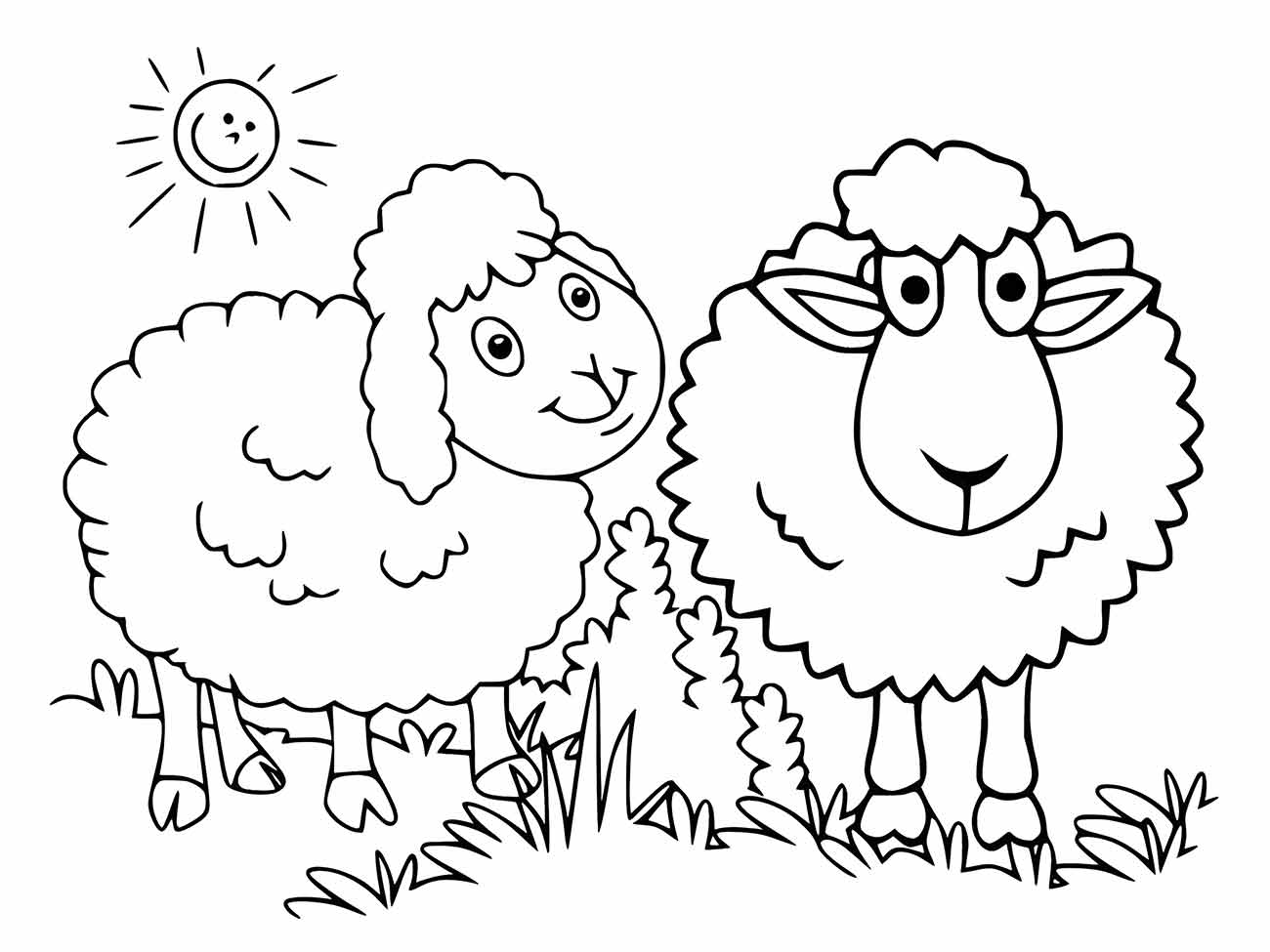 Sheep coloring page (13)