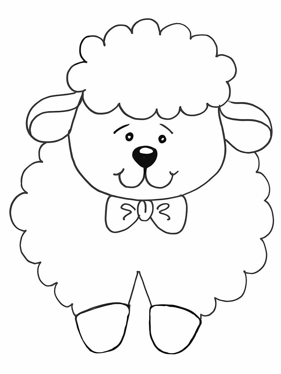 Sheep coloring page (18)