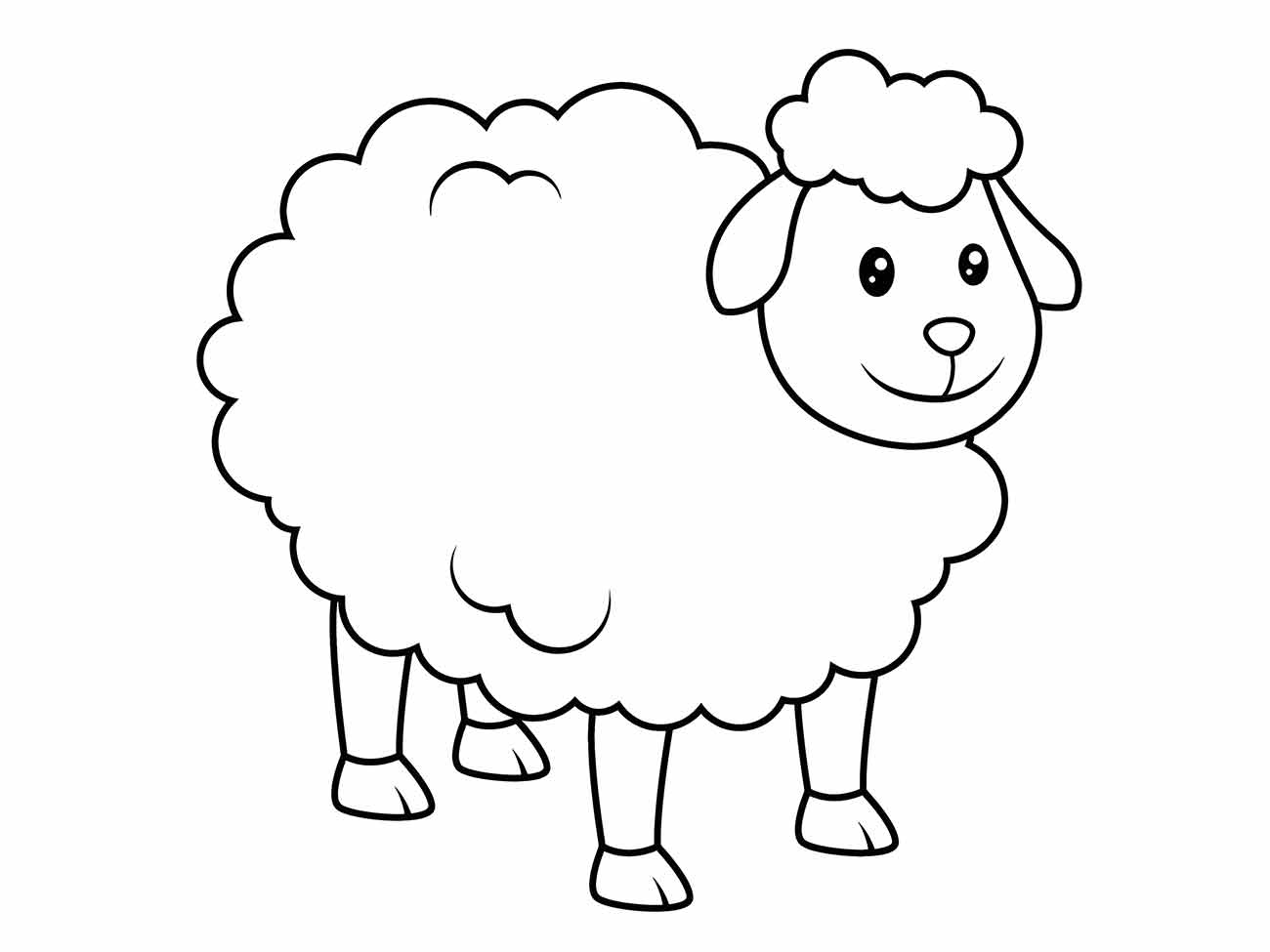 Sheep coloring page (22)