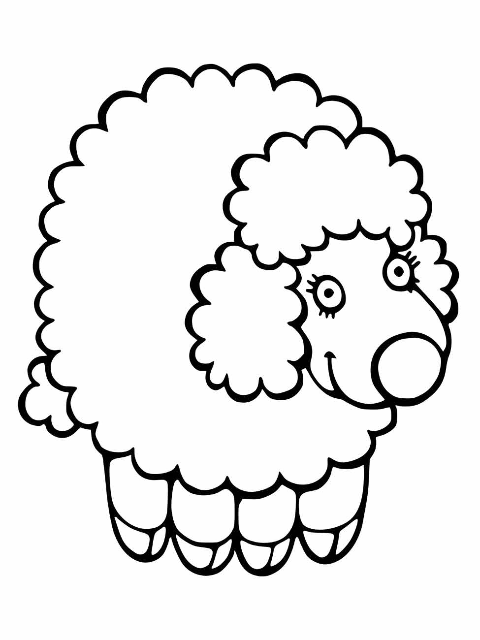 Sheep coloring page (25)