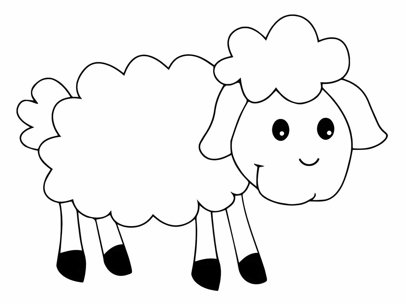 Sheep coloring page (28)