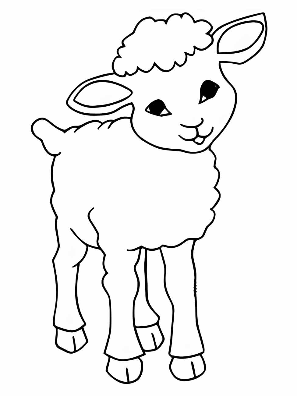 Sheep coloring page (30)