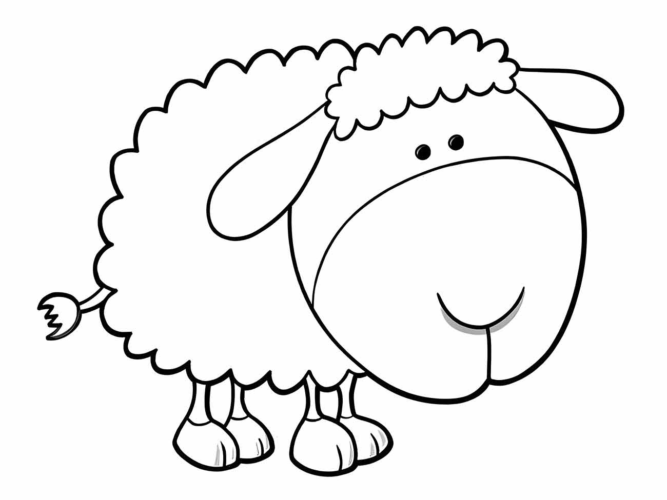 Sheep coloring page (32)