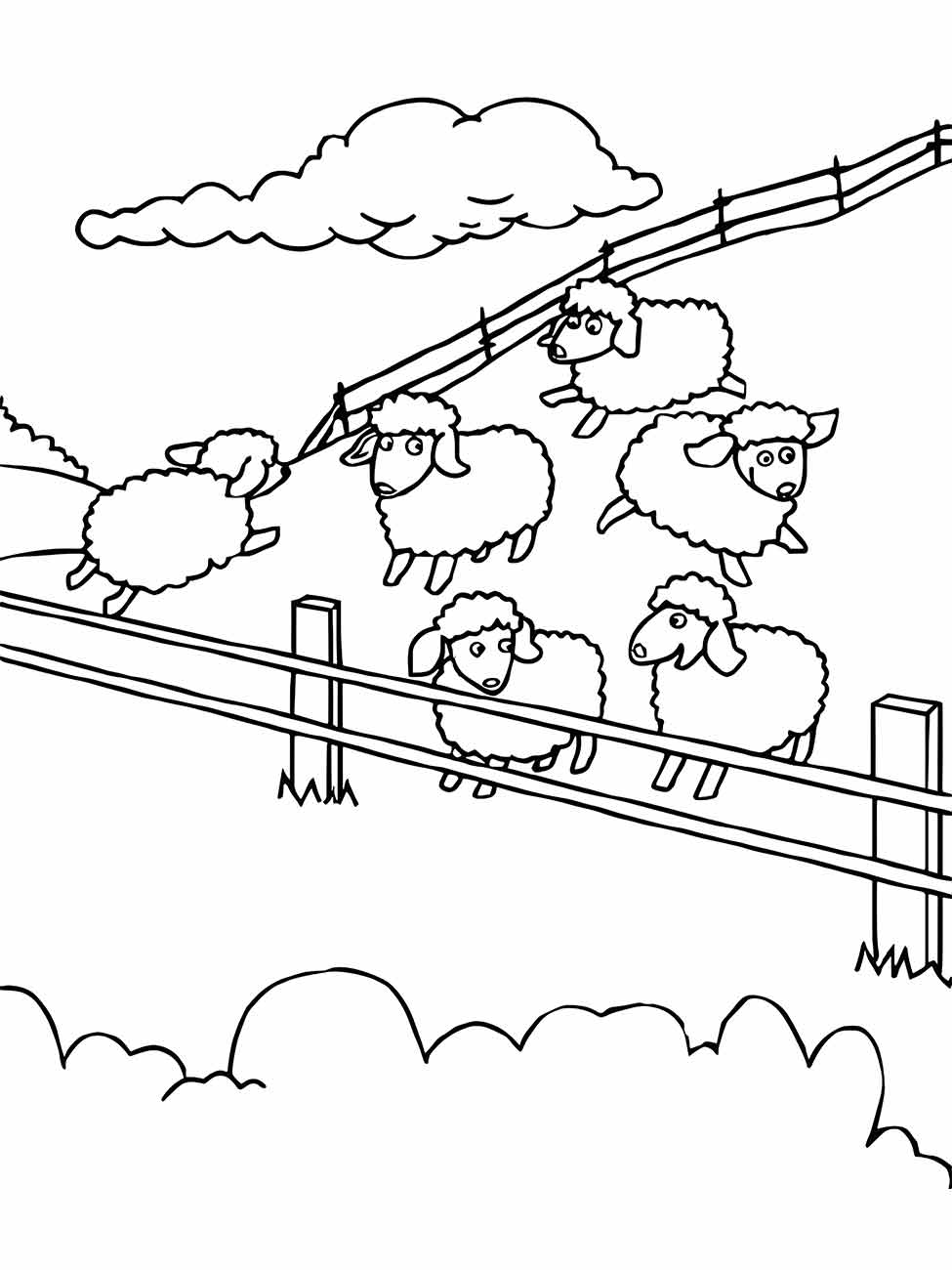 Sheep coloring page (9)