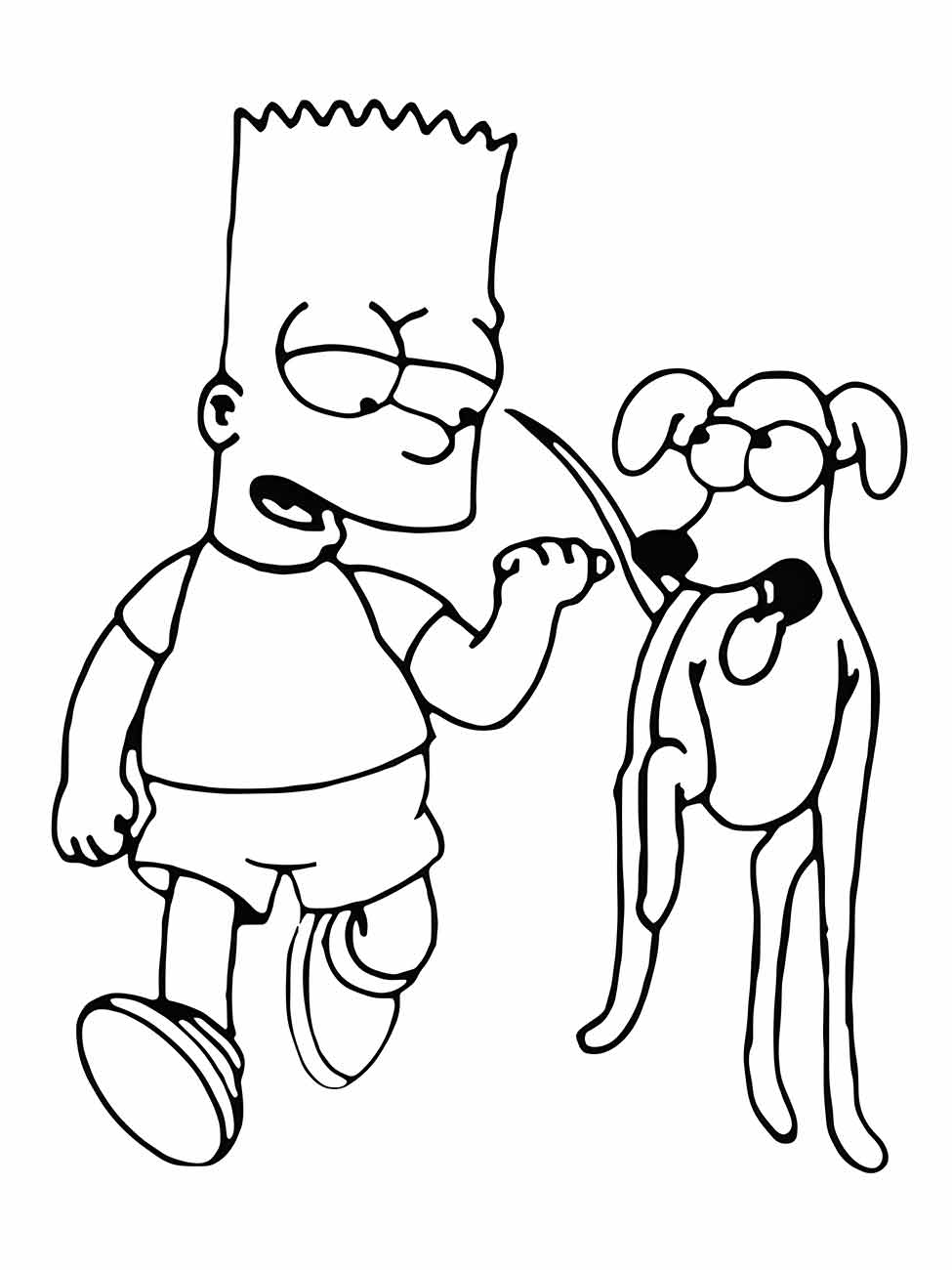 Simpsons coloring page (1)