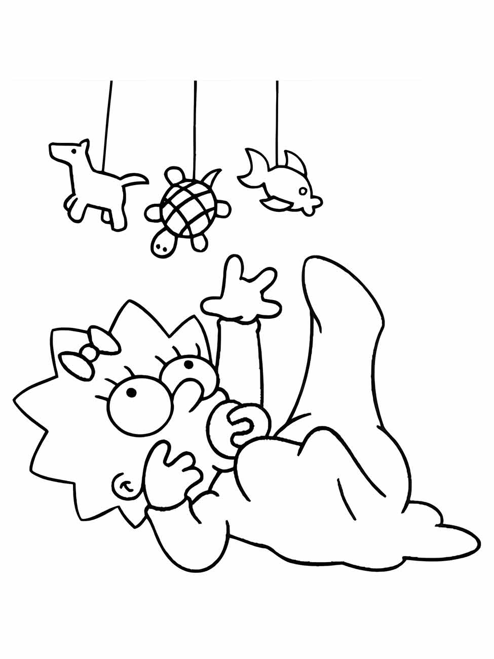 Simpsons coloring page (10)