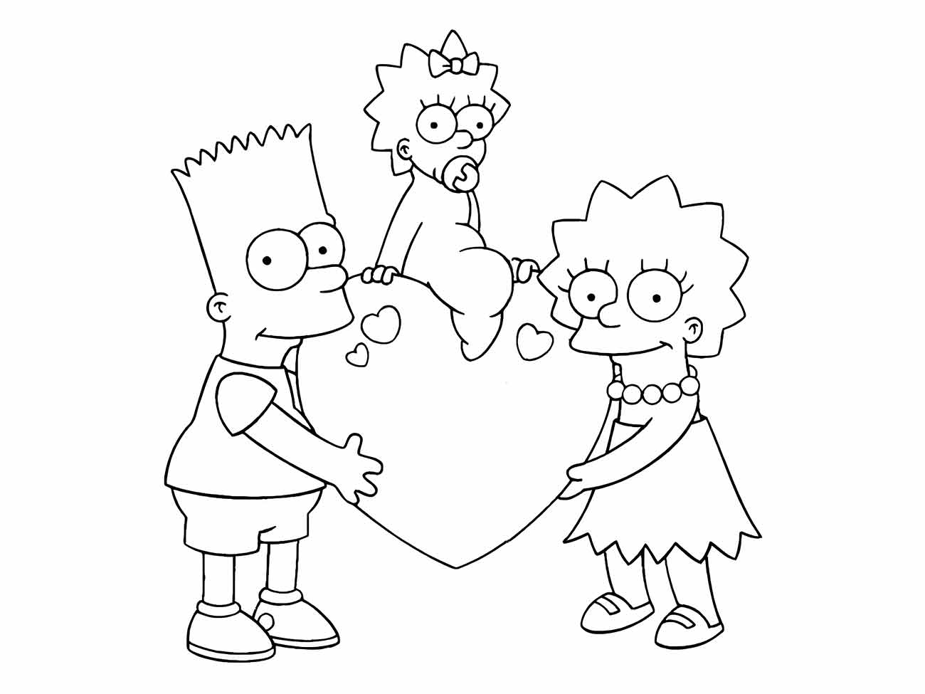 Simpsons coloring page (11)