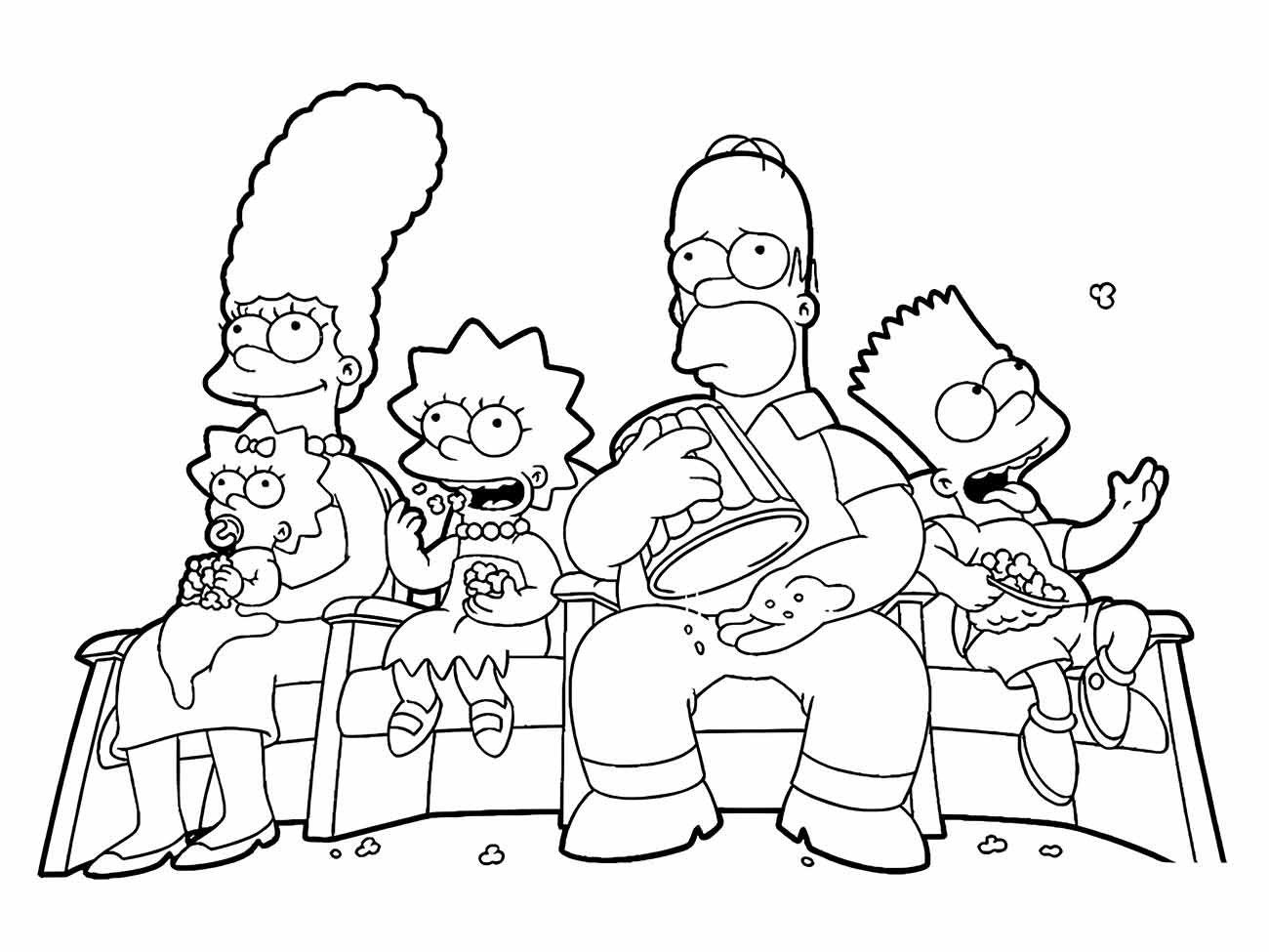 Simpsons coloring page (12)