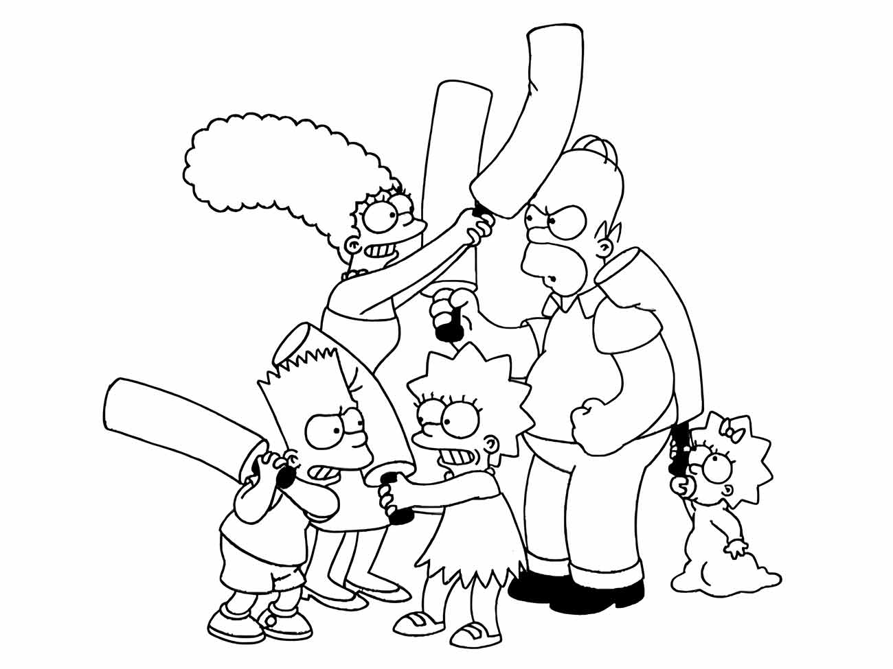 Simpsons coloring page (15)