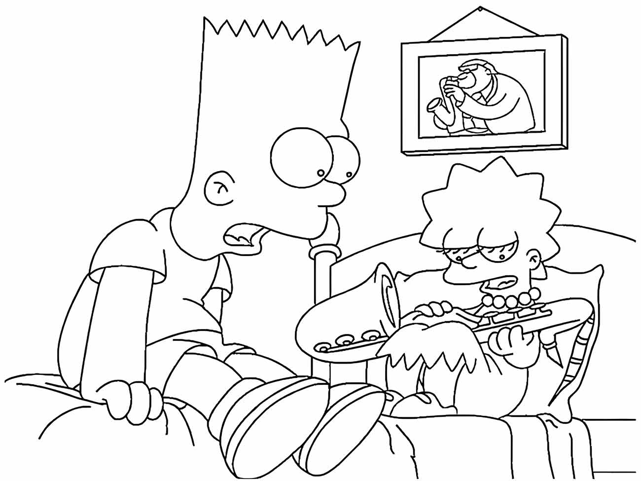 Simpsons coloring page (17)