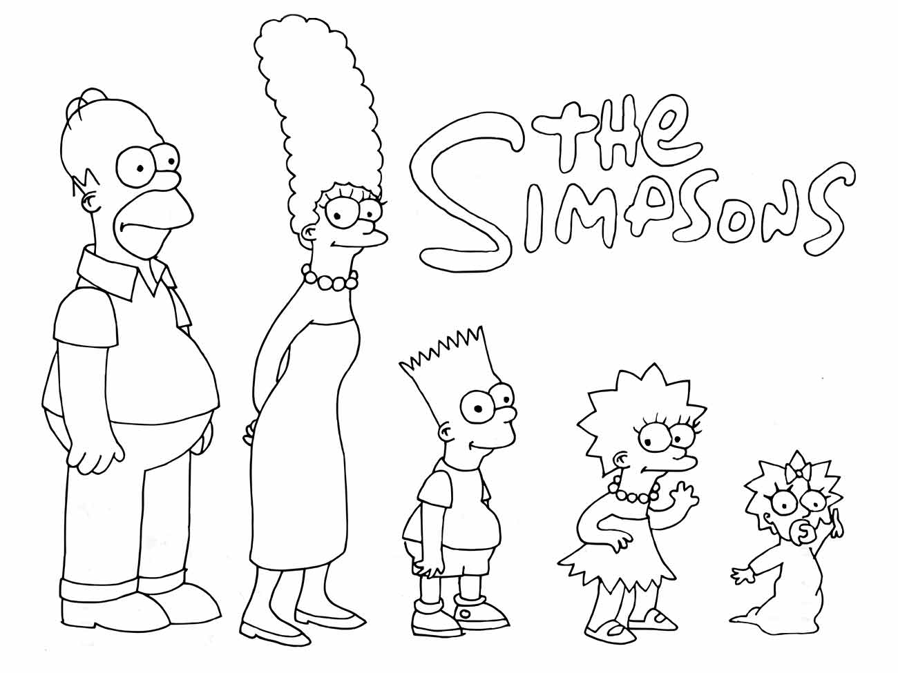 Simpsons coloring page (19)