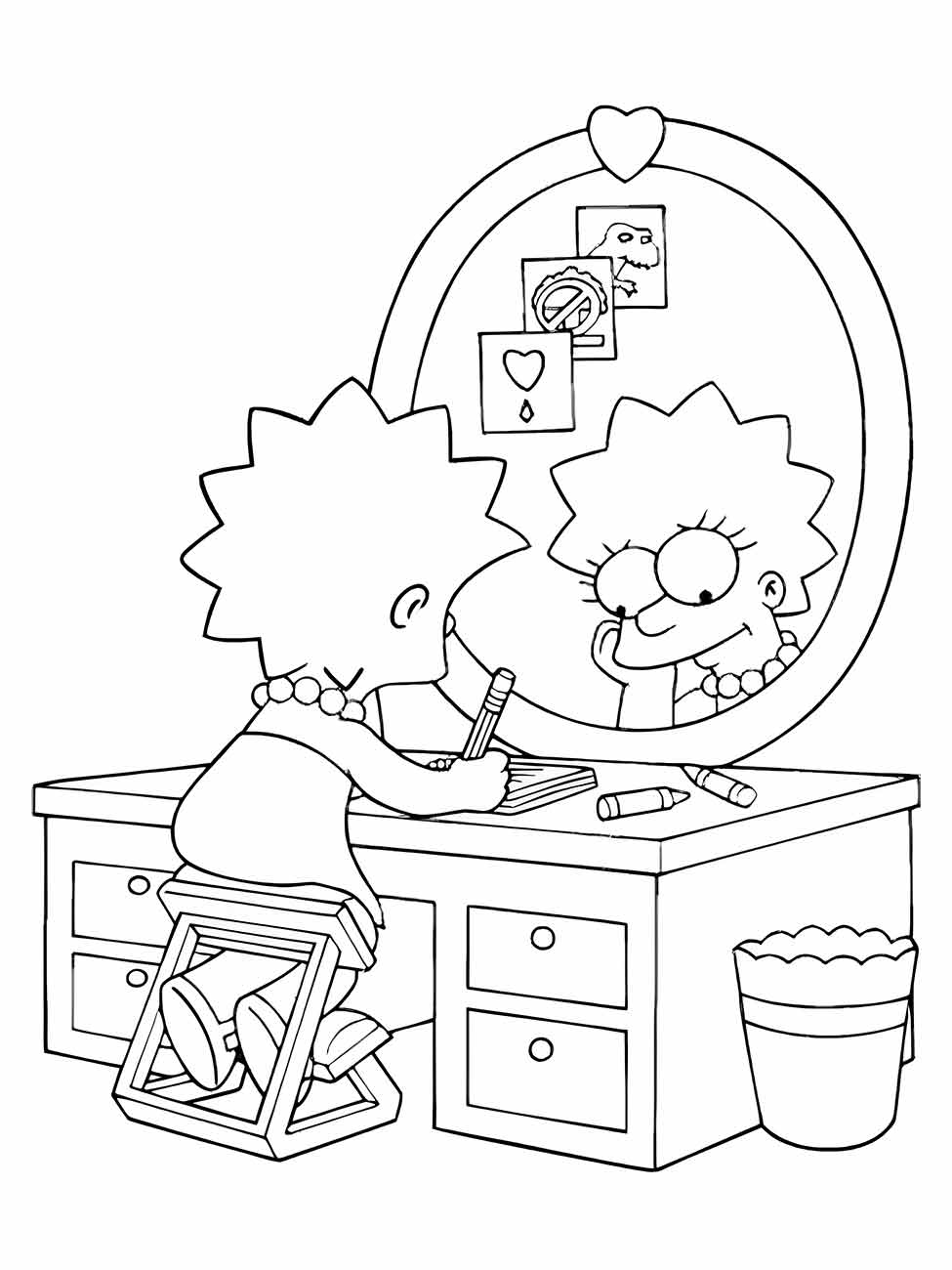 Simpsons coloring page (2)