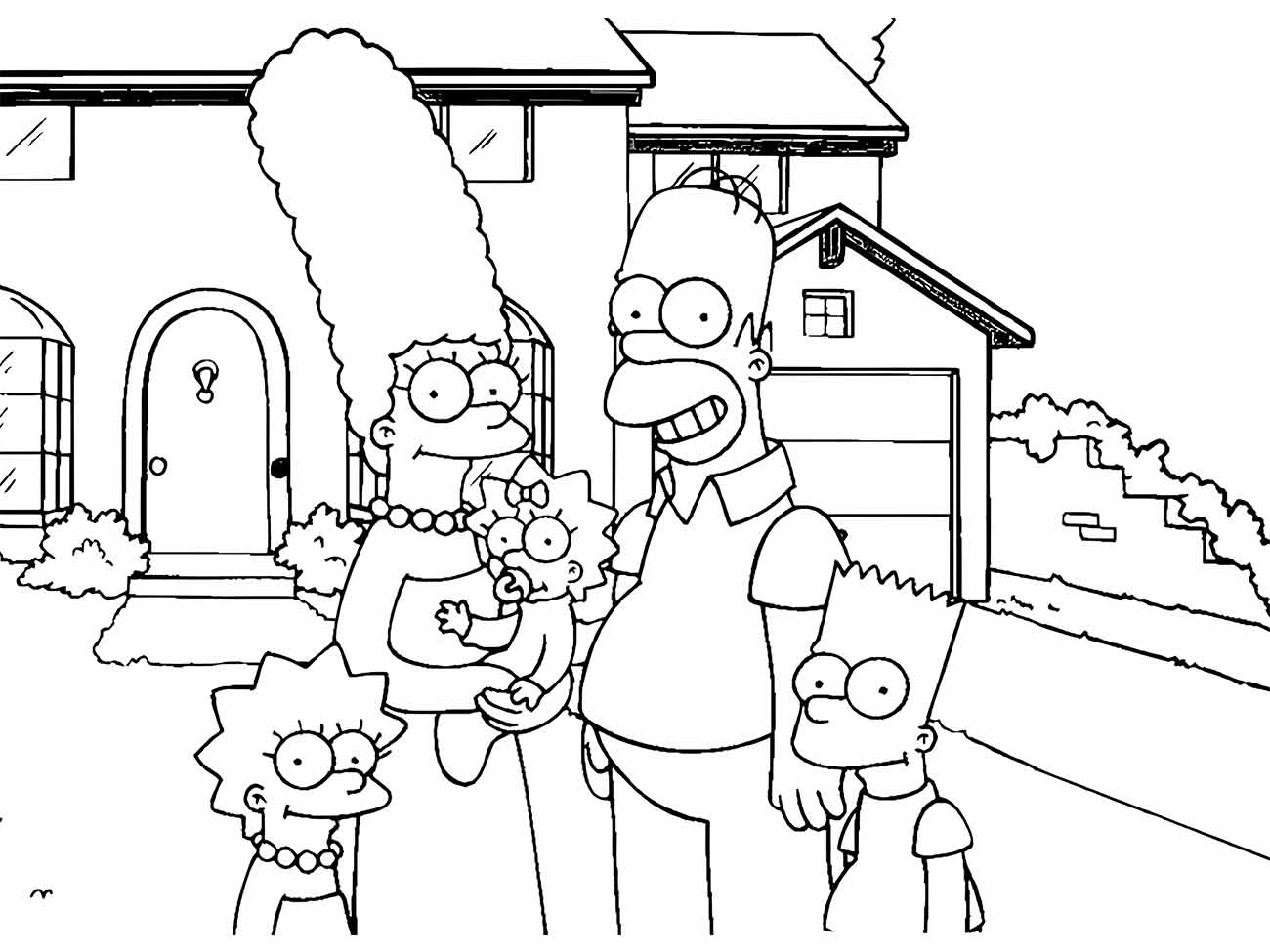 Simpsons coloring page (20)