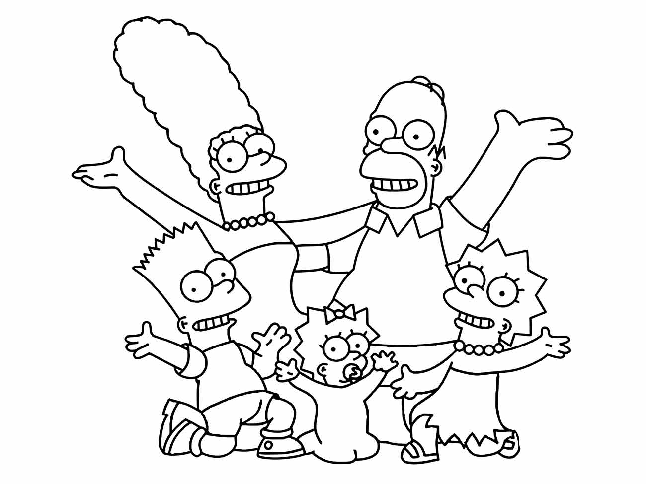 Simpsons coloring page (21)