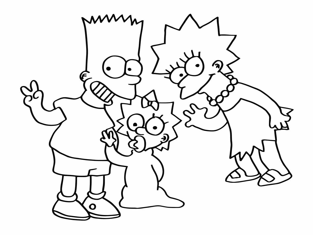 Simpsons coloring page (22)