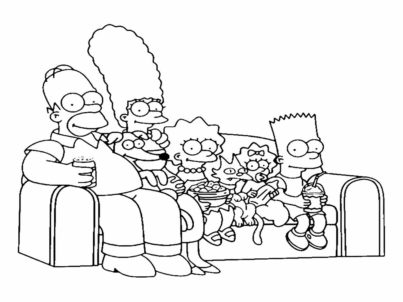 Simpsons coloring page (23)