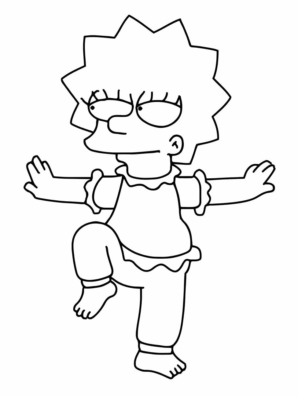 Simpsons coloring page (25)