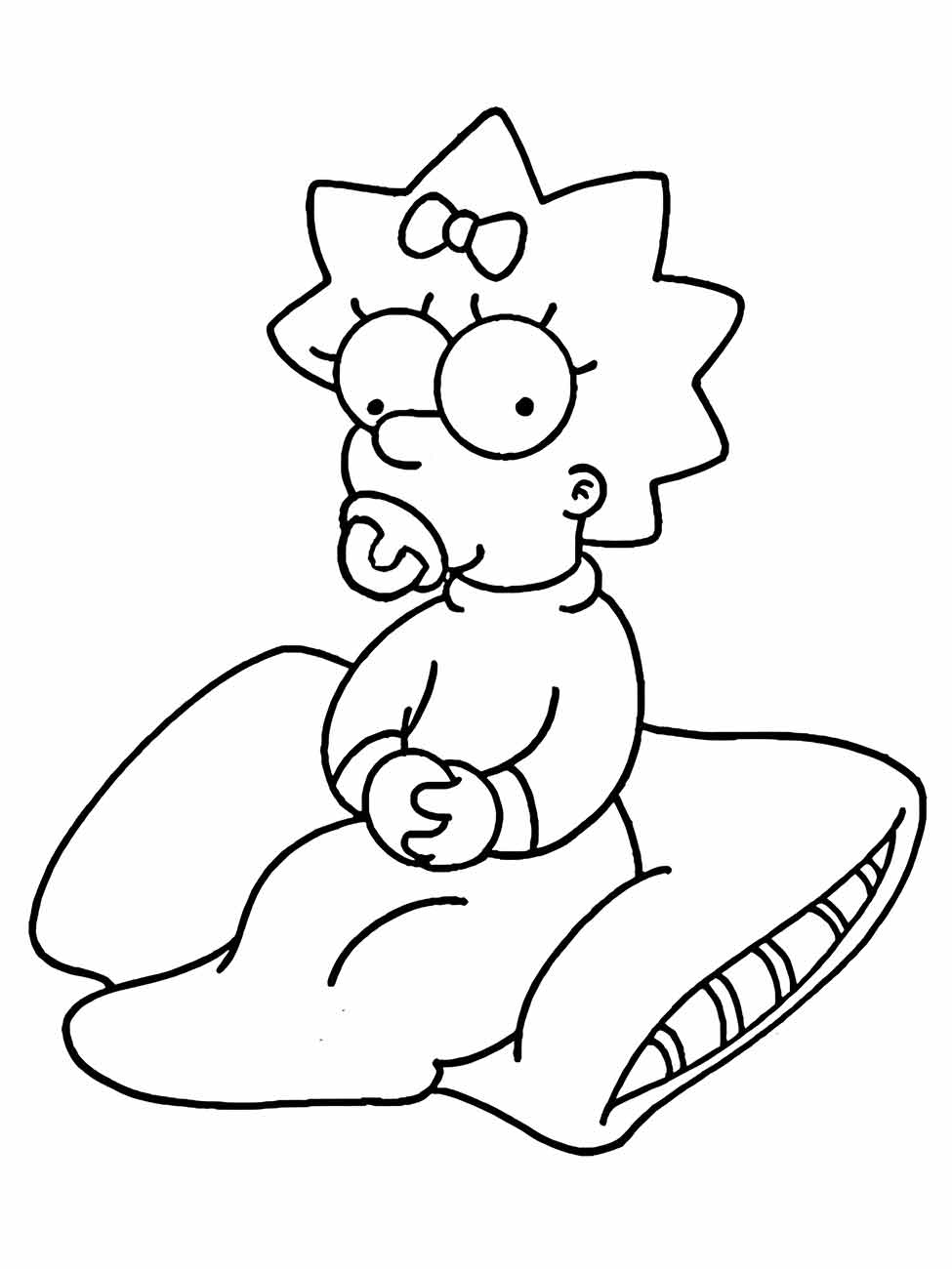 Simpsons coloring page (26)