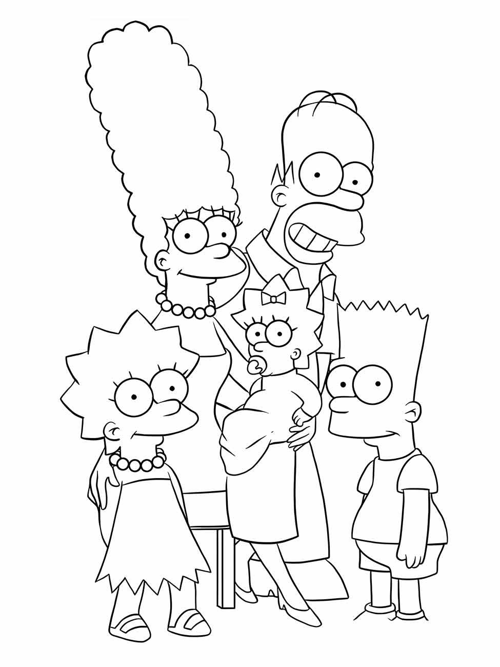 Simpsons coloring page (27)