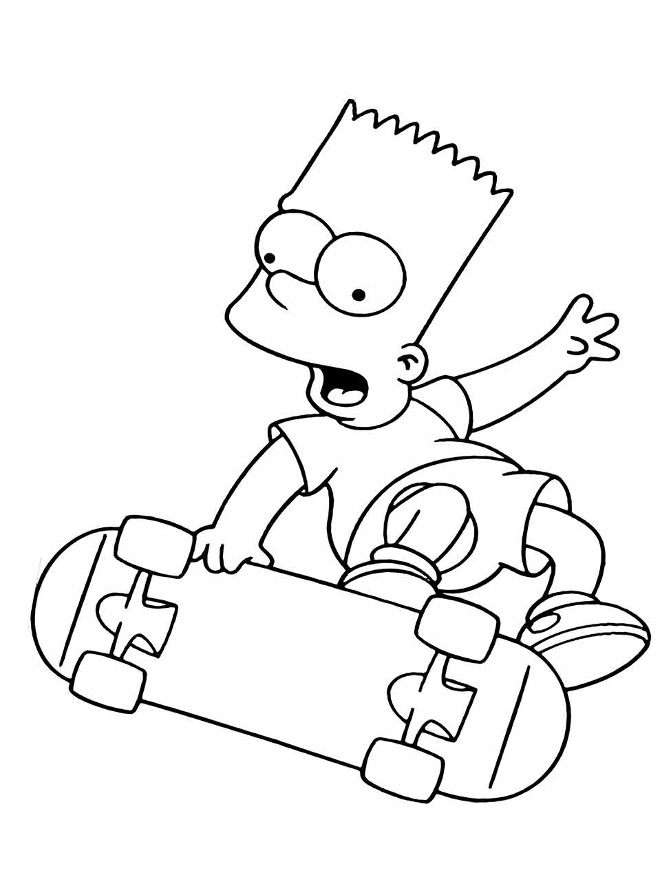 Simpsons coloring page (28)