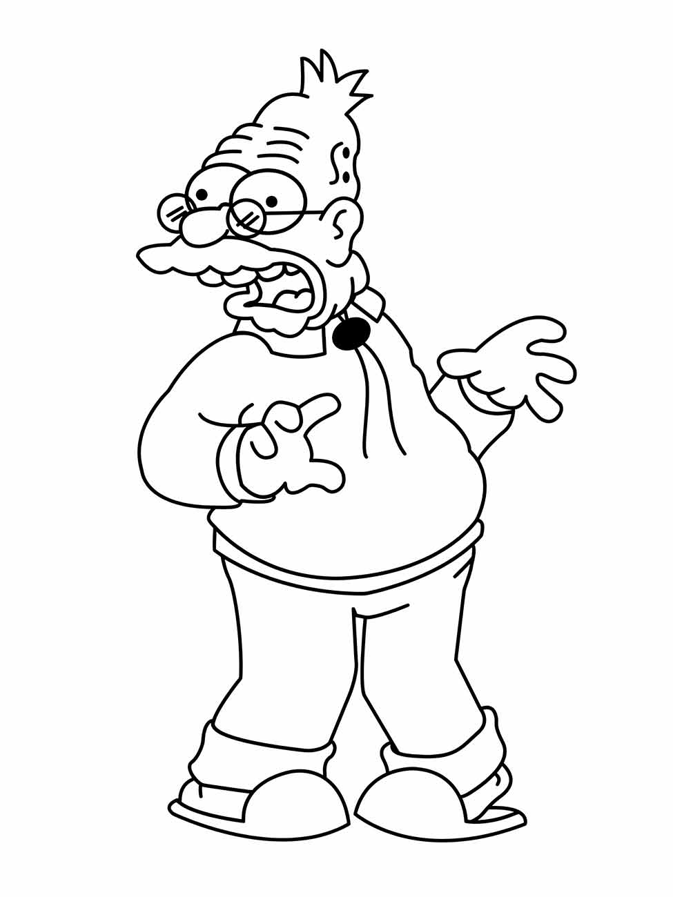 Simpsons coloring page (29)