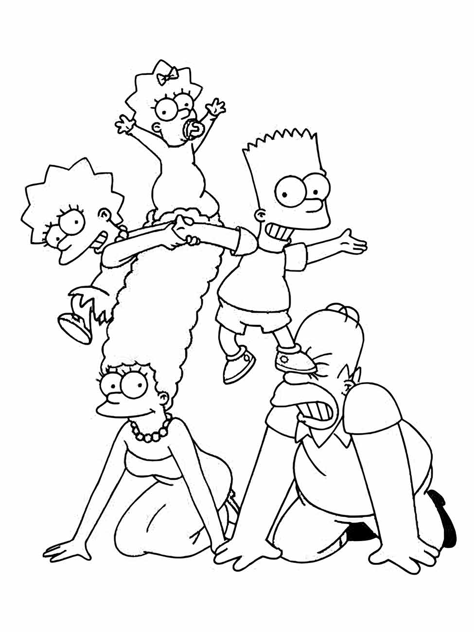 Simpsons coloring page (3)